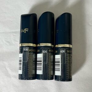 MF Moisture Rich Lipstick Orange red hue color 606 new not sealed